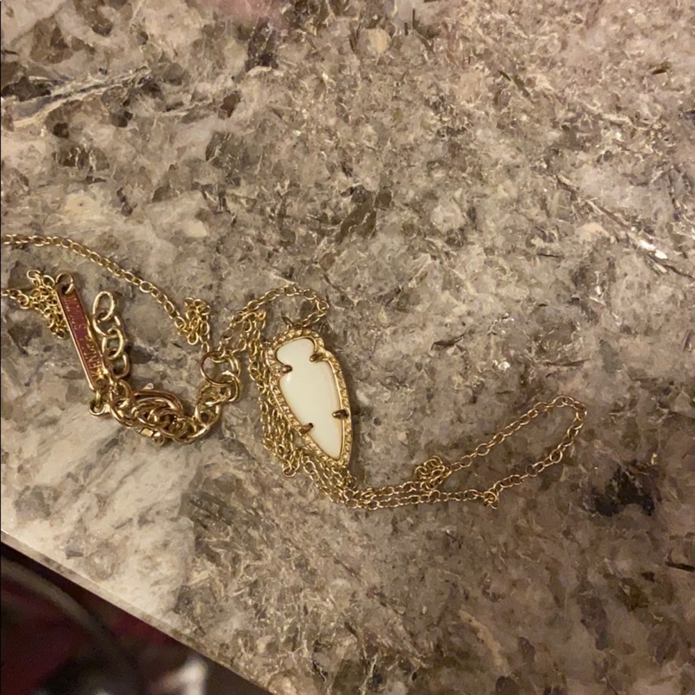 Kendra Scott white gold skylie necklace